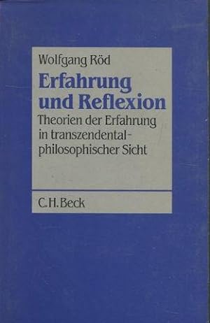 Erfahrung und Reflexion: Theorien der Erfahrung in transzendentalphilosophischer Sicht.
