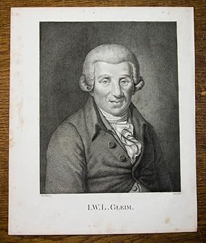 Bild des Verkufers fr Kupferstich-Portrt von Zschoch nach Ramberg. I. W. L. Gleim. zum Verkauf von Antiquariat Thomas Rezek