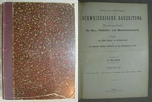 Image du vendeur pour Revue Polytechnique - Schweizerische Bauzeitung. Wochenschrift fr Bau-, Verkehrs- und Maschinentechnik. 37. + 38. Halbjahresband (in 1 Band), 1901. mis en vente par Antiquariat Hanfgarten