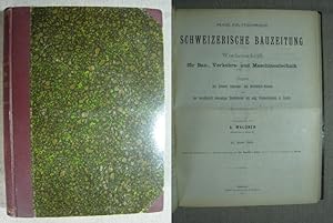 Image du vendeur pour Revue Polytechnique - Schweizerische Bauzeitung. Wochenschrift fr Bau-, Verkehrs- und Maschinentechnik. 39. + 40. Halbjahresband (in 1 Band), 1902. mis en vente par Antiquariat Hanfgarten