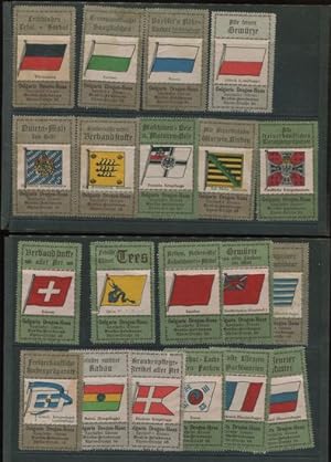 Reklamemarke: 20 Marken: Flaggen.