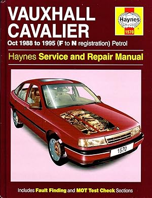 Bild des Verkufers fr Vauxhall Cavalier : 1988 To 1995 : ( F To N Registration ) : Petrol Models : zum Verkauf von Sapphire Books