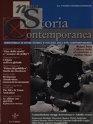 Bild des Verkufers fr Nuova Storia Contemporanea N. 6/Novembre dicembre 2001 zum Verkauf von Librodifaccia