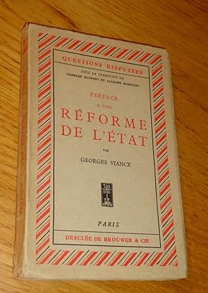 Préface à une réforme de l'État