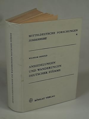 Bild des Verkufers fr Ansiedlungen und Wanderungen deutscher Stmme. zum Verkauf von Antiquariat Dorner