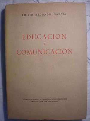 Imagen del vendedor de Educacin y comunicacin a la venta por Librera Antonio Azorn