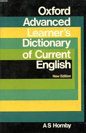 Bild des Verkufers fr OXFORD ADVANCED LEARNER'S DICTIONARY OF CURRENT ENGLISH zum Verkauf von Le-Livre