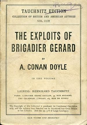 Bild des Verkufers fr THE EXPLOITS OF BRIGADIER GERARD (COLLECTION OF BRITISH AND AMERICAN AUTHORS, VOL. 3122) zum Verkauf von Le-Livre