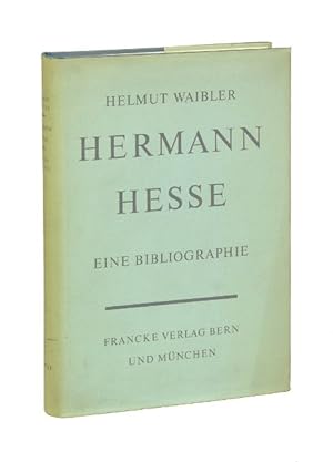 Bild des Verkufers fr Hermann Hesse. Eine Bibliographie. zum Verkauf von Versandantiquariat Wolfgang Friebes