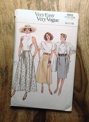 Seller image for Vogue Sewing Pattern: 9844: VERY EASY, VERY VOGUE: Sizes: 8-10-12 for sale by 100POCKETS