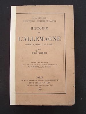 Bild des Verkufers fr Histoire de l'Allemagne depuis la bataille de Sadowa zum Verkauf von Librairie Ancienne Zalc