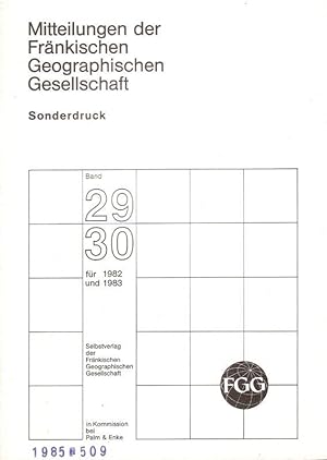 Beiträge zur Bevölkerunsgeographie der Stadt Erlangen. (Aus: Mitteilungen der Fränkischen Geograp...