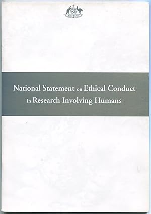 Immagine del venditore per National statement on ethical conduct in research involving humans. venduto da Lost and Found Books