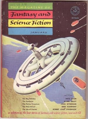 Seller image for The Magazine of Fantasy and Science Fiction January 1953 -The Big Holiday, The Footprint, Perfect Creature, The Mask of Demeter, New Ritual, When the Devil Took the Professor, The Last Magician, The Isle of Voices, Joy Ride, What Shadows We Pursue, ++ for sale by Nessa Books