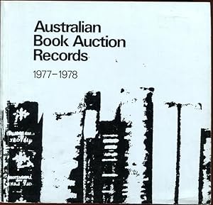 Bild des Verkufers fr Australian Book Auction Records. A two yearly record of books sold at auction in Australia. Vol. 5 1977 - 1978. zum Verkauf von Time Booksellers