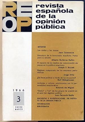 Revista española de la opinión pública. Nº3