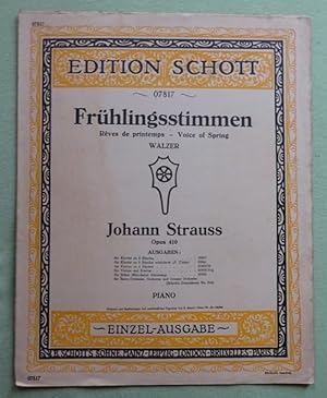 Frühlingsstimmen / Reves de printemps / Voices of Spring (Walzer, Piano)