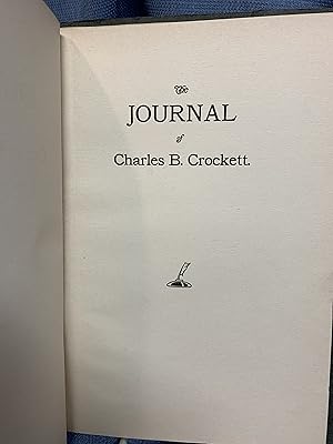 Seller image for The Journal of Charles B. Crockett for sale by Bryn Mawr Bookstore