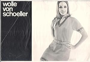 Faltprospekt wolle von Schoeller Modell 693 Damen-Kleid Größe 38. Vorne die s/w-Abbildung, auf de...