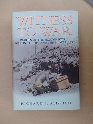 Imagen del vendedor de Witness to War a la venta por Terry Blowfield