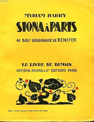 Bild des Verkufers fr SIONA A PARIS. 41 BOIS ORIGINAUX DE RENEFER. LE LIVRE DE DEMAIN N 71. zum Verkauf von Le-Livre