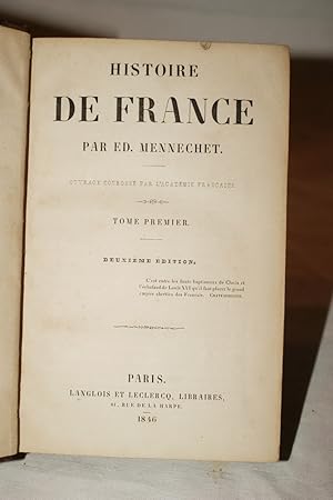 Immagine del venditore per HISTOIRE DE FRANCE TOME 1 : de la Gaule  1461 venduto da Librairie RAIMOND