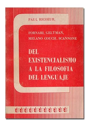 Image du vendeur pour Del existencialismo a la filosofa del lenguaje. mis en vente par Librera Berceo (Libros Antiguos)