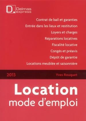 location, mode d'emploi (8e édition)