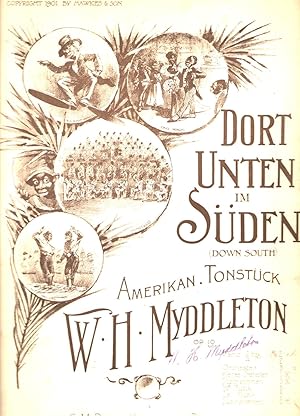 Dort unten im Süden (Down South). Amerikan. Tonstück.Op. 10. Piano 2 Hdg.