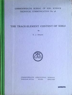 The trace-element content of soils