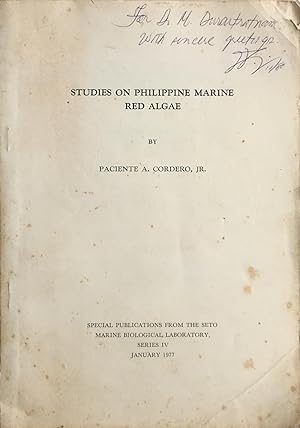 Studies on Philippine marine red algae