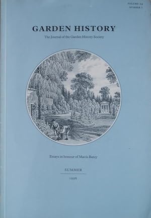 Immagine del venditore per Garden History: the journal of the Garden History Society venduto da Acanthophyllum Books