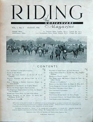 Riding: the horselovers' magazine (vols. 1-3 only)