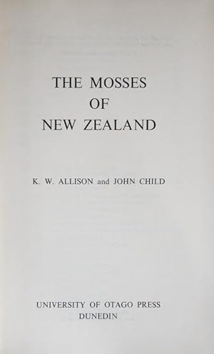 Seller image for The mosses of New Zealand for sale by Acanthophyllum Books