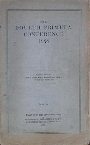 The fourth Primula conference 1928