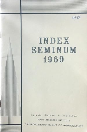 Index Seminum 1969, 1971 & 1972