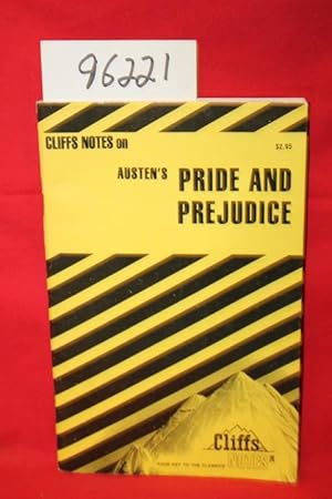 Imagen del vendedor de Cliffs Notes on Jane Austen's Pride and Prejudice a la venta por Princeton Antiques Bookshop