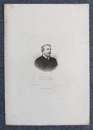 Bild des Verkufers fr Stahlstich-Portrt von Weger nach einer Photographie. Lord Dufferin, Viceknig von Indien. zum Verkauf von Antiquariat Thomas Rezek