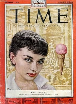 Image du vendeur pour TIME, NEWSMAGAZINE, VOL. LXII, N 10, SEPT. 1953 (Contents: Fugitive Robert Thompson & California Hideout. The Cold War, Marriage in Moscow, Nicky & Alfred Hall. Audrey Hepburn, Behind the sparkle of rhinestones, a diamond's glow.) mis en vente par Le-Livre