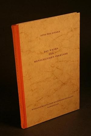 Image du vendeur pour Das Wesen der menschlichen Verbnde Rede, bei Antritt des Rektorats gehalten in der Aula der Kniglichen Friedrich-Wilhelms-universitt am 15. Oktober 1902. mis en vente par Steven Wolfe Books