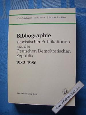 Bild des Verkufers fr Bibliographie slawistischer Publikationen aus der Deutschen Demokratischen Republik : 1982 - 1986. ; Heinz Pohrt; Johannes Schultheis zum Verkauf von Antiquariat BehnkeBuch