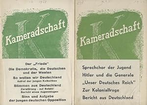 Kameradschaft. Schriften junger Deutscher. (Hrsg. von Theo Hespers und Hans Ebeling). Jahrgang 1:...