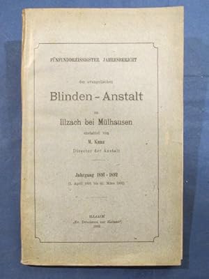 Fünfunddreissigster Jahresbericht der evangelischen Blinden-Anstalt zu Illzach bei Mülhausen. Jah...