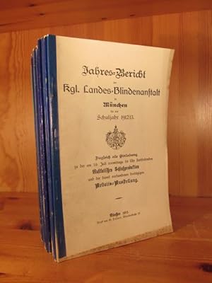 Jahres-Berichte des Königlichen Zentral-Blinden-Institutes (ab 1912: Landes-Blindenanstalt) in Mü...