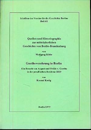 Seller image for Schriften des Vereins fr die Geschichte Berlins Heft 61. for sale by Fundus-Online GbR Borkert Schwarz Zerfa