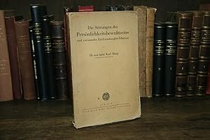 Image du vendeur pour Die Strungen des Persnlichkeitsbewutseins und verwandte Entfremdungserlebnisse. Eine klinische und psychologische Studie. Mit einem Geleitwort von Max Rosenfeld. mis en vente par Daniel Zachariah