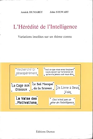 L'heredite de l'intelligence: Variations insolites sur un theme connu (French Edition)