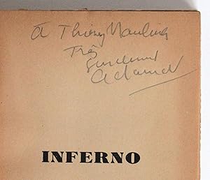 Inferno, préface d'Arthur Adamov [envoi autographe signé de Arthur Adamov à Thierry Maulnier]
