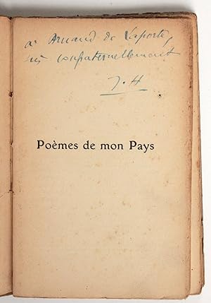 Poèmes de mon pays (1903-1908), La Terre qui chante [Envoi autographe signé]