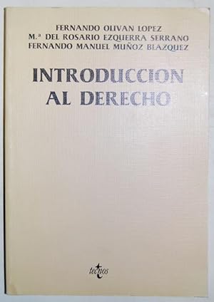 Seller image for INTRODUCCION AL DERECHO for sale by Fbula Libros (Librera Jimnez-Bravo)